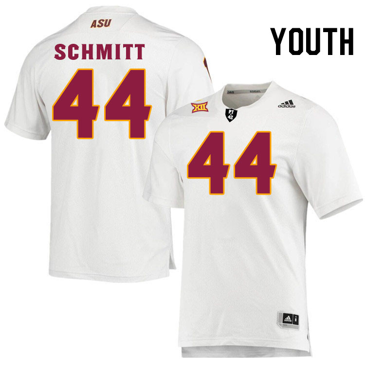 Youth #44 Sinjin Schmitt Arizona State Sun Devils College Football Jerseys Stitched-White